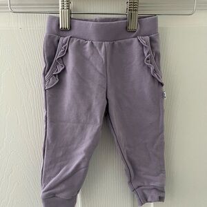 Little Sleepies Lilac Joggers with Ruffle Pockets